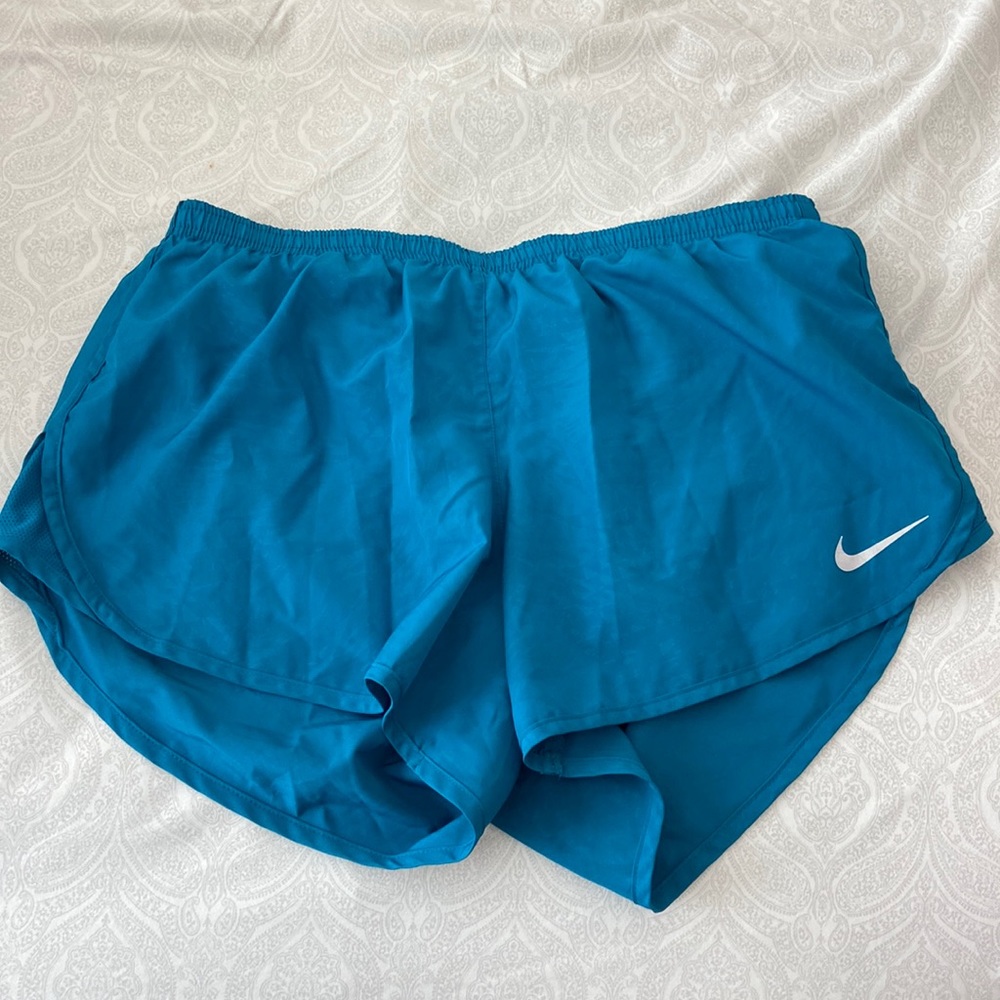 Blue Nike shorts size L